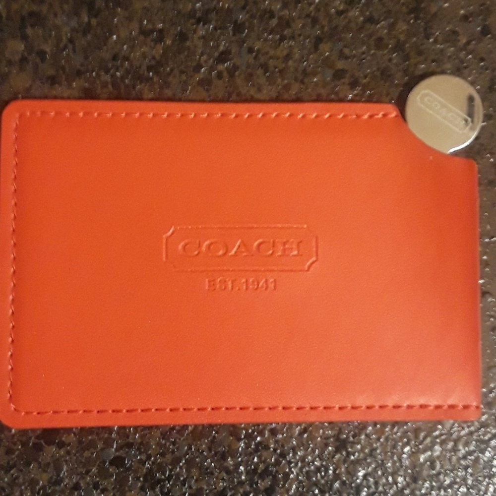 Authentic Coach Pocket Travel Mirror